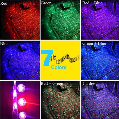 Set De Luces Led Interiores Para Autos